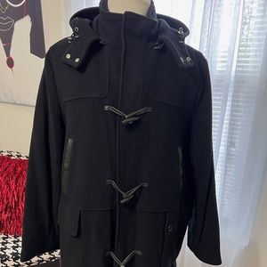 Men's Cole Haan Black Peacoat XL in Excellent Condition